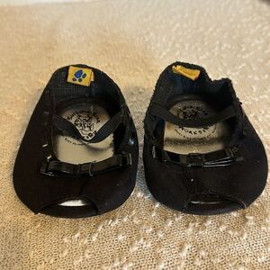 BUILD A BEAR Black Mary Jane Doll Shoes